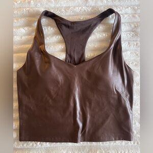 Fabletics Faux Leather Workout Top